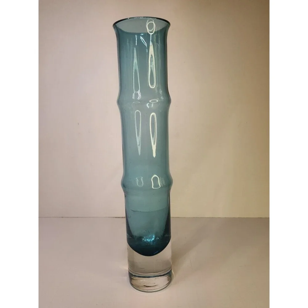 Vintage Bo Borgstrom Aseda Sweden Bamboo Vase 12 3/4